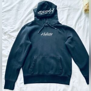 Hollister Men's Dark Blue Hoodie